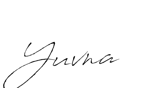How to make Yuvna name signature. Use Antro_Vectra style for creating short signs online. This is the latest handwritten sign. Yuvna signature style 6 images and pictures png