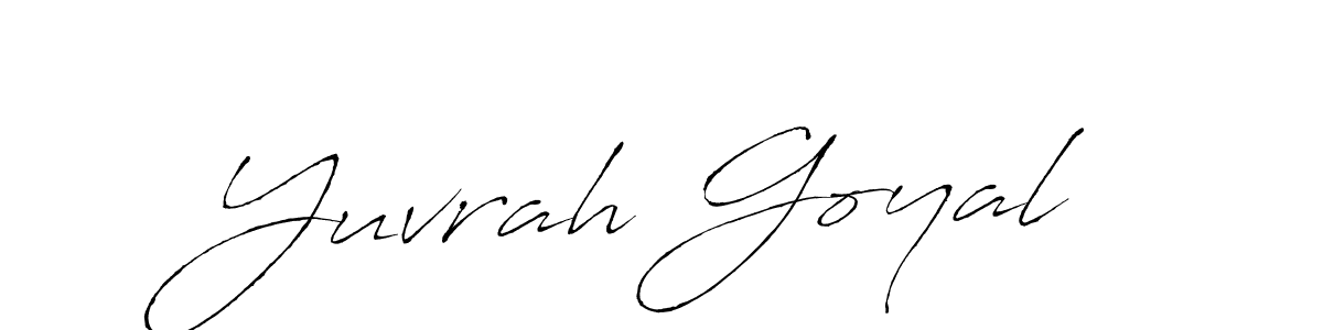 Also You can easily find your signature by using the search form. We will create Yuvrah Goyal name handwritten signature images for you free of cost using Antro_Vectra sign style. Yuvrah Goyal signature style 6 images and pictures png