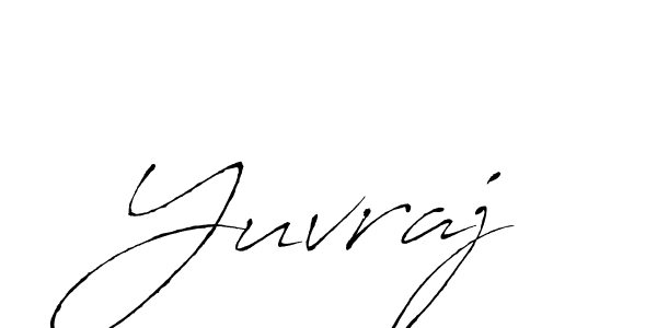 Make a beautiful signature design for name Yuvraj. With this signature (Antro_Vectra) style, you can create a handwritten signature for free. Yuvraj signature style 6 images and pictures png