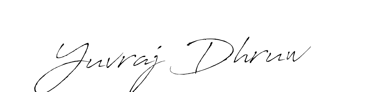 Make a beautiful signature design for name Yuvraj Dhruw. With this signature (Antro_Vectra) style, you can create a handwritten signature for free. Yuvraj Dhruw signature style 6 images and pictures png