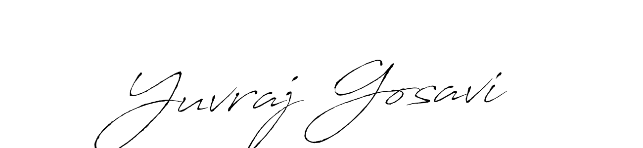 The best way (Antro_Vectra) to make a short signature is to pick only two or three words in your name. The name Yuvraj Gosavi include a total of six letters. For converting this name. Yuvraj Gosavi signature style 6 images and pictures png