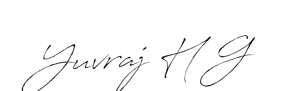 Create a beautiful signature design for name Yuvraj H G. With this signature (Antro_Vectra) fonts, you can make a handwritten signature for free. Yuvraj H G signature style 6 images and pictures png