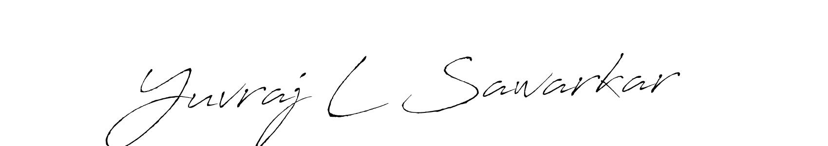 Make a beautiful signature design for name Yuvraj L Sawarkar. With this signature (Antro_Vectra) style, you can create a handwritten signature for free. Yuvraj L Sawarkar signature style 6 images and pictures png