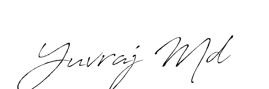 Similarly Antro_Vectra is the best handwritten signature design. Signature creator online .You can use it as an online autograph creator for name Yuvraj Md. Yuvraj Md signature style 6 images and pictures png