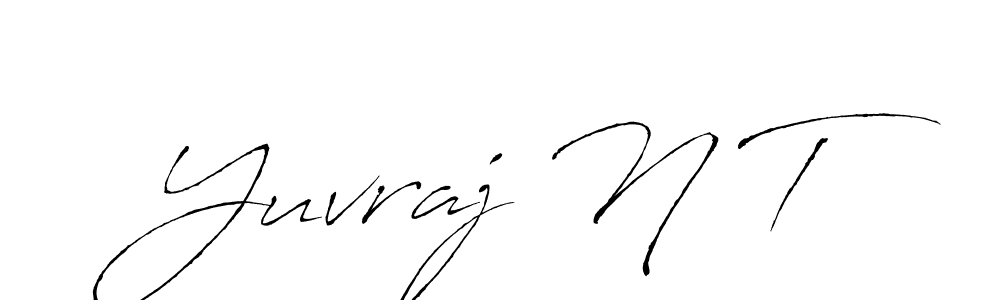 Design your own signature with our free online signature maker. With this signature software, you can create a handwritten (Antro_Vectra) signature for name Yuvraj N T. Yuvraj N T signature style 6 images and pictures png