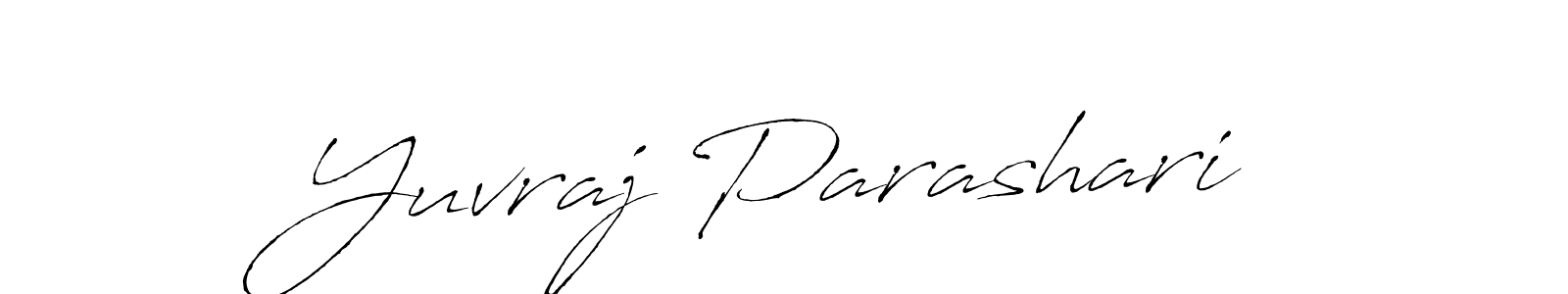 How to make Yuvraj Parashari signature? Antro_Vectra is a professional autograph style. Create handwritten signature for Yuvraj Parashari name. Yuvraj Parashari signature style 6 images and pictures png