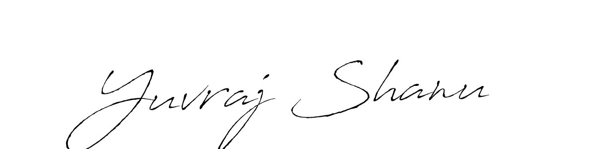 Make a beautiful signature design for name Yuvraj Shanu. With this signature (Antro_Vectra) style, you can create a handwritten signature for free. Yuvraj Shanu signature style 6 images and pictures png