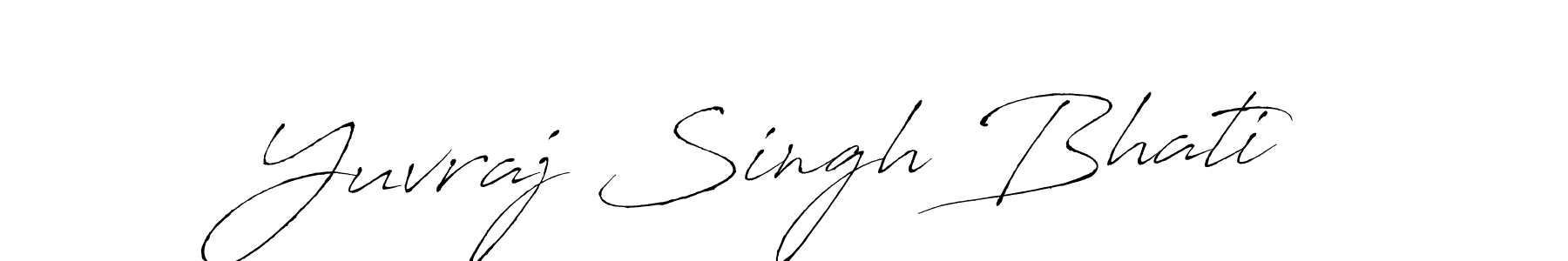 How to make Yuvraj Singh Bhati signature? Antro_Vectra is a professional autograph style. Create handwritten signature for Yuvraj Singh Bhati name. Yuvraj Singh Bhati signature style 6 images and pictures png