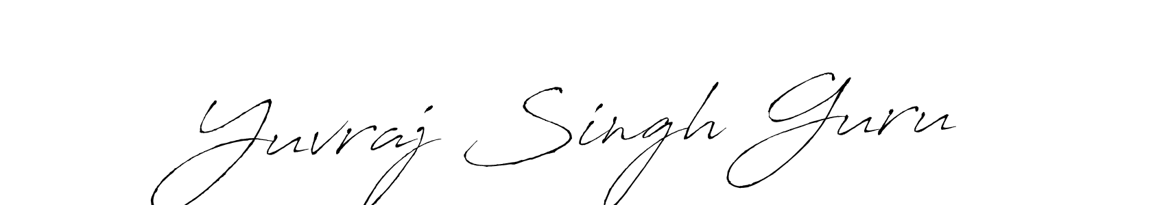 Yuvraj Singh Guru stylish signature style. Best Handwritten Sign (Antro_Vectra) for my name. Handwritten Signature Collection Ideas for my name Yuvraj Singh Guru. Yuvraj Singh Guru signature style 6 images and pictures png