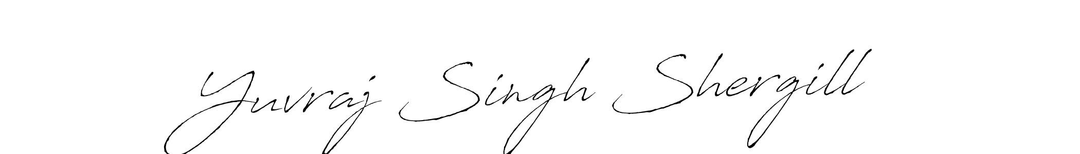 Antro_Vectra is a professional signature style that is perfect for those who want to add a touch of class to their signature. It is also a great choice for those who want to make their signature more unique. Get Yuvraj Singh Shergill name to fancy signature for free. Yuvraj Singh Shergill signature style 6 images and pictures png