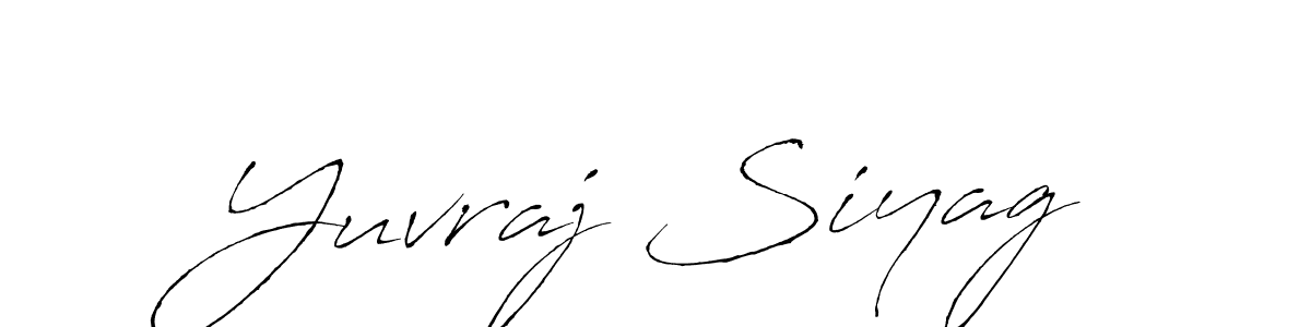 Design your own signature with our free online signature maker. With this signature software, you can create a handwritten (Antro_Vectra) signature for name Yuvraj Siyag. Yuvraj Siyag signature style 6 images and pictures png
