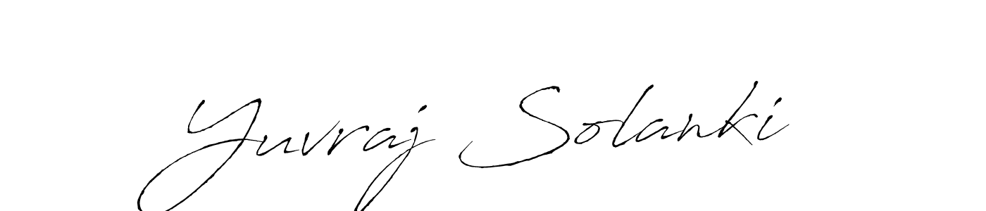 This is the best signature style for the Yuvraj Solanki name. Also you like these signature font (Antro_Vectra). Mix name signature. Yuvraj Solanki signature style 6 images and pictures png