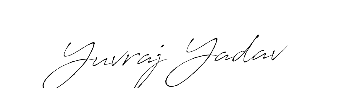 Make a beautiful signature design for name Yuvraj Yadav. With this signature (Antro_Vectra) style, you can create a handwritten signature for free. Yuvraj Yadav signature style 6 images and pictures png