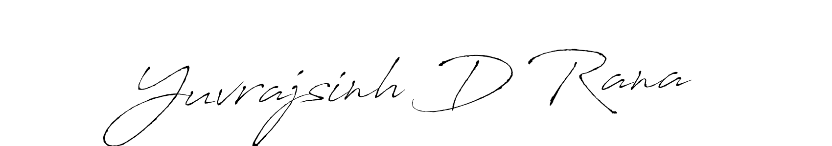 Yuvrajsinh D Rana stylish signature style. Best Handwritten Sign (Antro_Vectra) for my name. Handwritten Signature Collection Ideas for my name Yuvrajsinh D Rana. Yuvrajsinh D Rana signature style 6 images and pictures png