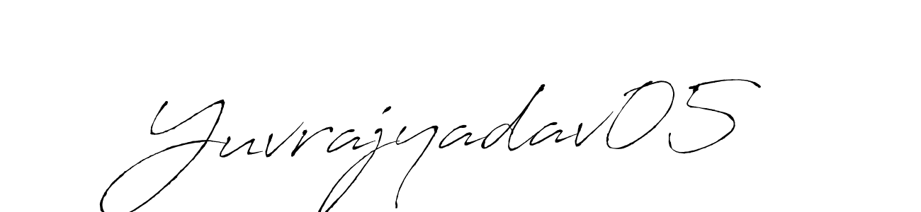 The best way (Antro_Vectra) to make a short signature is to pick only two or three words in your name. The name Yuvrajyadav05 include a total of six letters. For converting this name. Yuvrajyadav05 signature style 6 images and pictures png