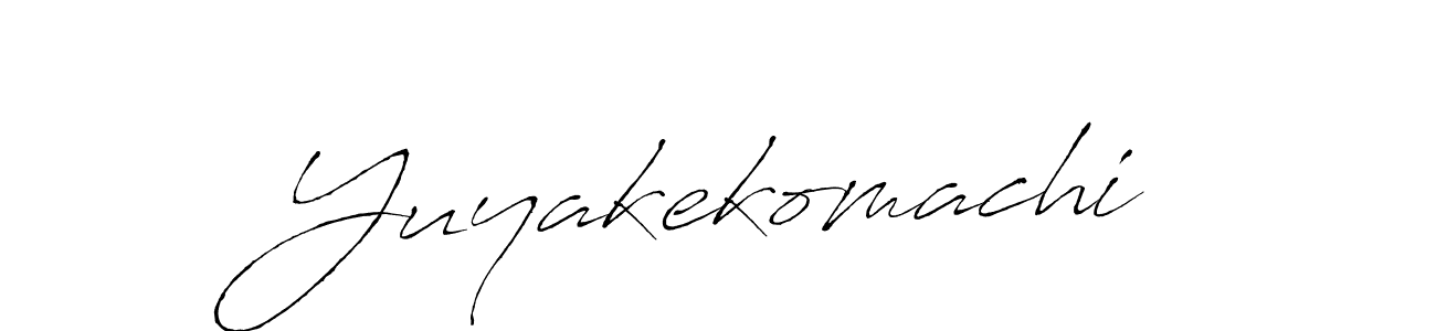 How to Draw Yuyakekomachi signature style? Antro_Vectra is a latest design signature styles for name Yuyakekomachi. Yuyakekomachi signature style 6 images and pictures png