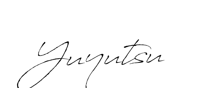 Antro_Vectra is a professional signature style that is perfect for those who want to add a touch of class to their signature. It is also a great choice for those who want to make their signature more unique. Get Yuyutsu name to fancy signature for free. Yuyutsu signature style 6 images and pictures png