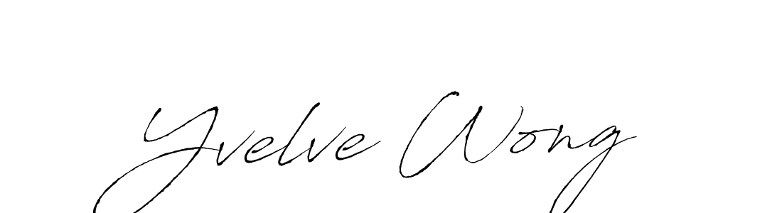 Design your own signature with our free online signature maker. With this signature software, you can create a handwritten (Antro_Vectra) signature for name Yvelve Wong. Yvelve Wong signature style 6 images and pictures png