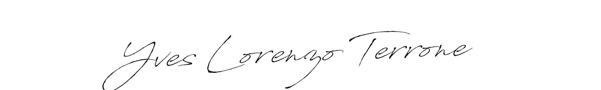 Yves Lorenzo Terrone stylish signature style. Best Handwritten Sign (Antro_Vectra) for my name. Handwritten Signature Collection Ideas for my name Yves Lorenzo Terrone. Yves Lorenzo Terrone signature style 6 images and pictures png