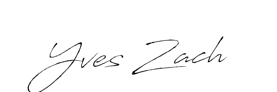 Also You can easily find your signature by using the search form. We will create Yves Zach name handwritten signature images for you free of cost using Antro_Vectra sign style. Yves Zach signature style 6 images and pictures png