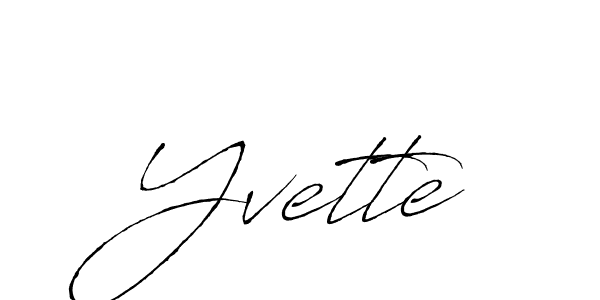 Make a beautiful signature design for name Yvette. With this signature (Antro_Vectra) style, you can create a handwritten signature for free. Yvette signature style 6 images and pictures png