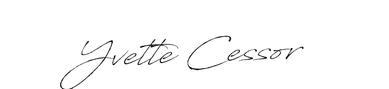 Create a beautiful signature design for name Yvette Cessor. With this signature (Antro_Vectra) fonts, you can make a handwritten signature for free. Yvette Cessor signature style 6 images and pictures png