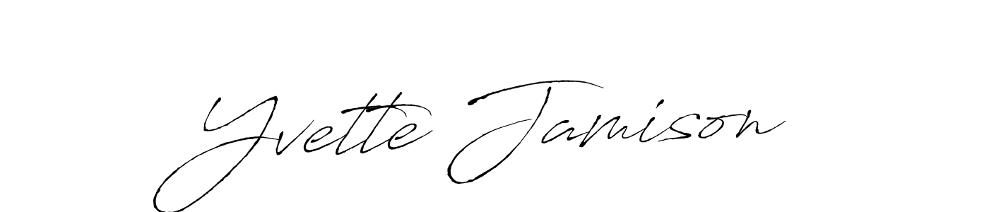 Make a beautiful signature design for name Yvette Jamison. Use this online signature maker to create a handwritten signature for free. Yvette Jamison signature style 6 images and pictures png