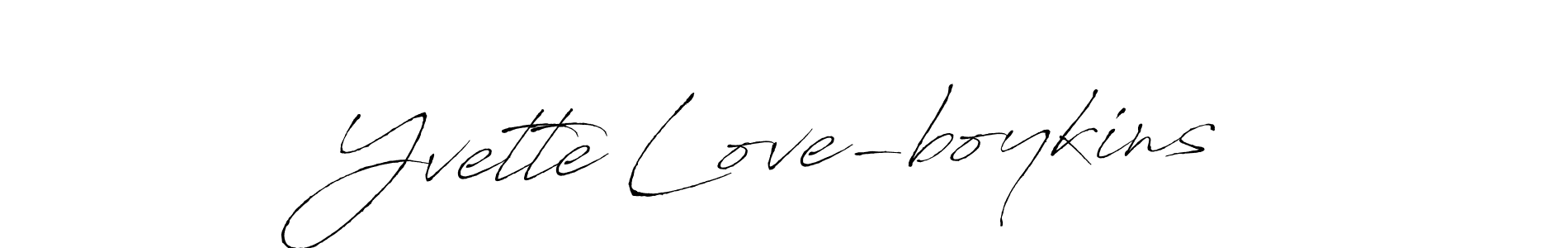 How to make Yvette Love-boykins signature? Antro_Vectra is a professional autograph style. Create handwritten signature for Yvette Love-boykins name. Yvette Love-boykins signature style 6 images and pictures png