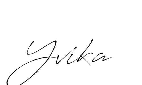 Make a beautiful signature design for name Yvika. With this signature (Antro_Vectra) style, you can create a handwritten signature for free. Yvika signature style 6 images and pictures png