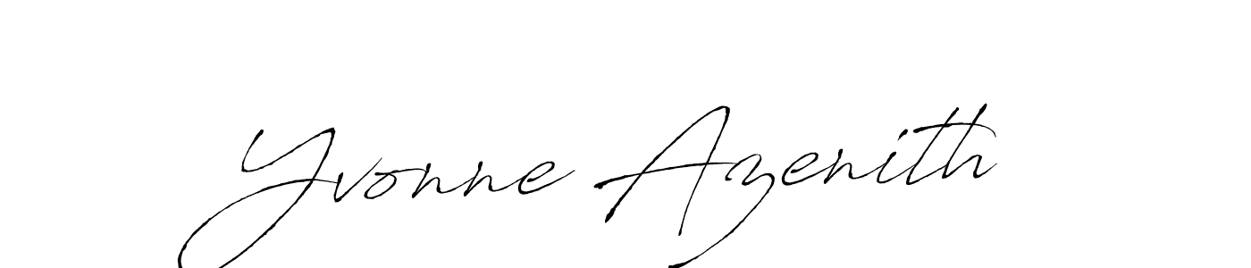 Also we have Yvonne Azenith name is the best signature style. Create professional handwritten signature collection using Antro_Vectra autograph style. Yvonne Azenith signature style 6 images and pictures png