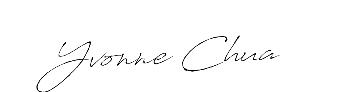 How to make Yvonne Chua name signature. Use Antro_Vectra style for creating short signs online. This is the latest handwritten sign. Yvonne Chua signature style 6 images and pictures png