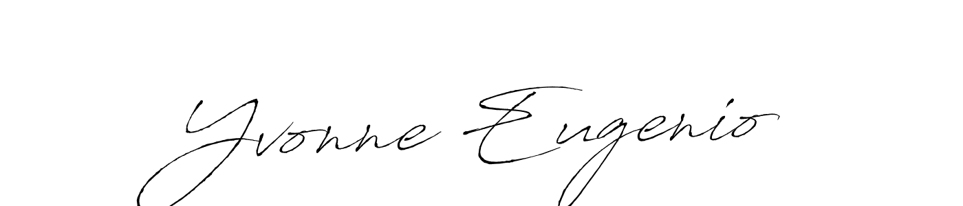 How to make Yvonne Eugenio name signature. Use Antro_Vectra style for creating short signs online. This is the latest handwritten sign. Yvonne Eugenio signature style 6 images and pictures png