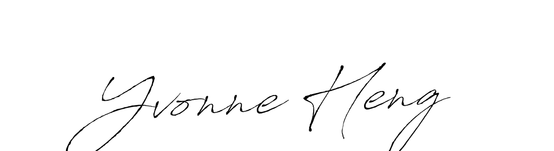 Antro_Vectra is a professional signature style that is perfect for those who want to add a touch of class to their signature. It is also a great choice for those who want to make their signature more unique. Get Yvonne Heng name to fancy signature for free. Yvonne Heng signature style 6 images and pictures png