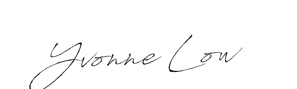 How to make Yvonne Low name signature. Use Antro_Vectra style for creating short signs online. This is the latest handwritten sign. Yvonne Low signature style 6 images and pictures png