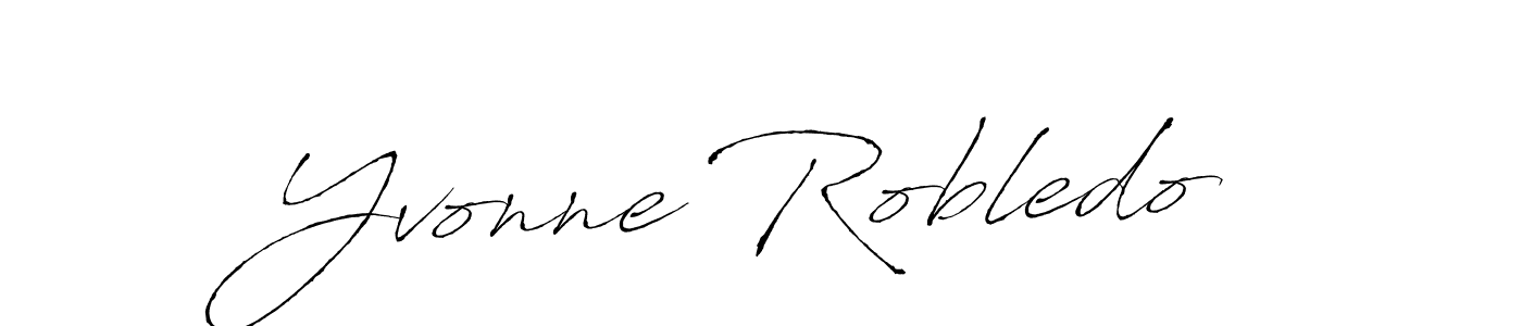 Make a beautiful signature design for name Yvonne Robledo. Use this online signature maker to create a handwritten signature for free. Yvonne Robledo signature style 6 images and pictures png