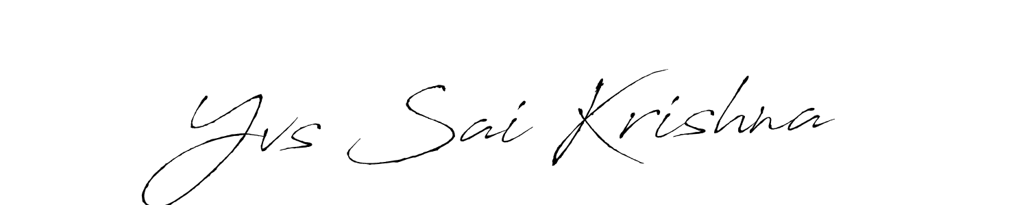 Also You can easily find your signature by using the search form. We will create Yvs Sai Krishna name handwritten signature images for you free of cost using Antro_Vectra sign style. Yvs Sai Krishna signature style 6 images and pictures png