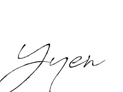 Yyen stylish signature style. Best Handwritten Sign (Antro_Vectra) for my name. Handwritten Signature Collection Ideas for my name Yyen. Yyen signature style 6 images and pictures png