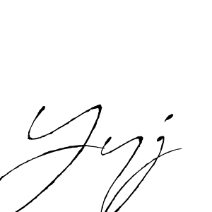 Design your own signature with our free online signature maker. With this signature software, you can create a handwritten (Antro_Vectra) signature for name Yyj. Yyj signature style 6 images and pictures png