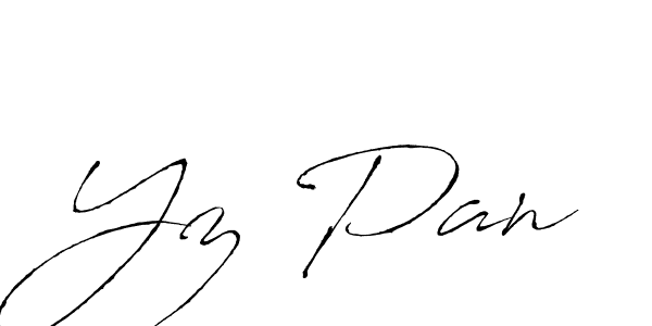 How to make Yz Pan signature? Antro_Vectra is a professional autograph style. Create handwritten signature for Yz Pan name. Yz Pan signature style 6 images and pictures png