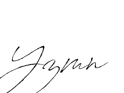 Use a signature maker to create a handwritten signature online. With this signature software, you can design (Antro_Vectra) your own signature for name Yzmn. Yzmn signature style 6 images and pictures png