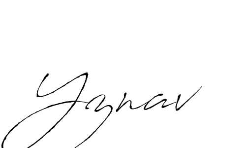 Design your own signature with our free online signature maker. With this signature software, you can create a handwritten (Antro_Vectra) signature for name Yznav. Yznav signature style 6 images and pictures png