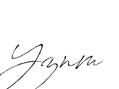 Create a beautiful signature design for name Yznm. With this signature (Antro_Vectra) fonts, you can make a handwritten signature for free. Yznm signature style 6 images and pictures png