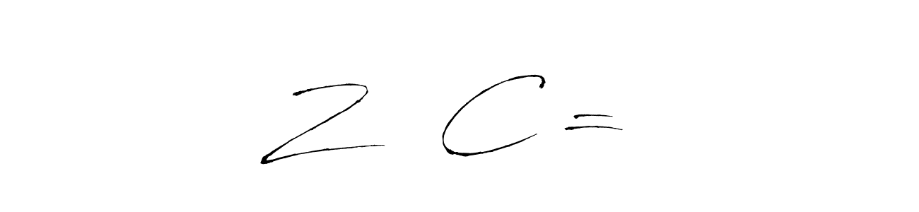 Make a beautiful signature design for name Z   C =♥️. With this signature (Antro_Vectra) style, you can create a handwritten signature for free. Z   C =♥️ signature style 6 images and pictures png