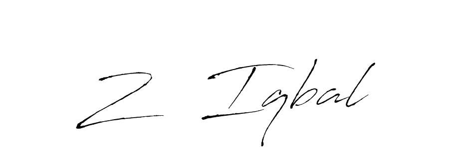 Also we have Z   Iqbal name is the best signature style. Create professional handwritten signature collection using Antro_Vectra autograph style. Z   Iqbal signature style 6 images and pictures png