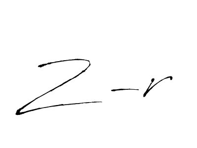 Antro_Vectra is a professional signature style that is perfect for those who want to add a touch of class to their signature. It is also a great choice for those who want to make their signature more unique. Get Z -r name to fancy signature for free. Z -r signature style 6 images and pictures png