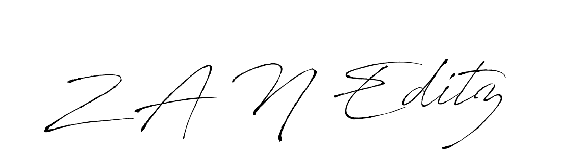 Similarly Antro_Vectra is the best handwritten signature design. Signature creator online .You can use it as an online autograph creator for name Z A N Editz. Z A N Editz signature style 6 images and pictures png