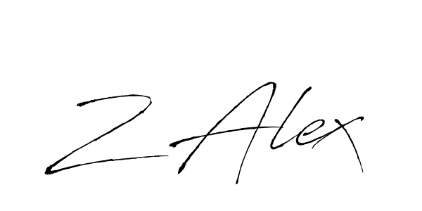 The best way (Antro_Vectra) to make a short signature is to pick only two or three words in your name. The name Z Alex include a total of six letters. For converting this name. Z Alex signature style 6 images and pictures png