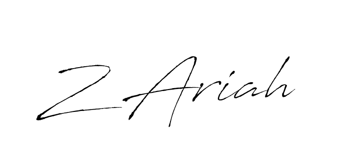 Make a beautiful signature design for name Z Ariah. Use this online signature maker to create a handwritten signature for free. Z Ariah signature style 6 images and pictures png