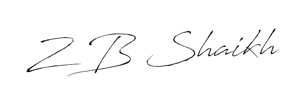Make a beautiful signature design for name Z B Shaikh. Use this online signature maker to create a handwritten signature for free. Z B Shaikh signature style 6 images and pictures png