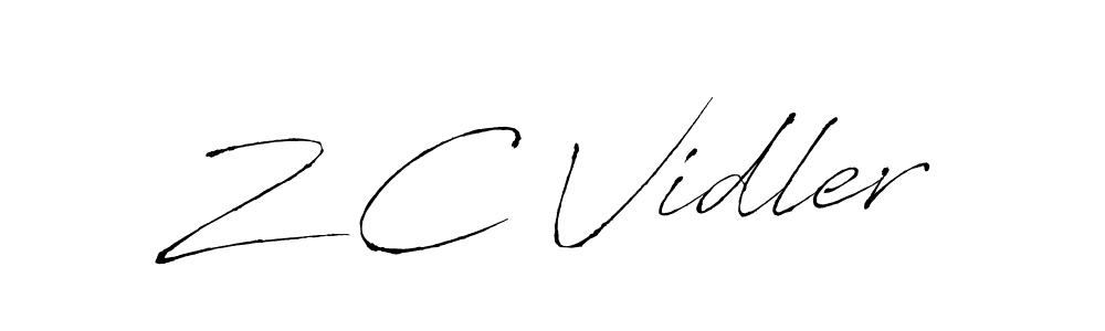 if you are searching for the best signature style for your name Z C Vidler. so please give up your signature search. here we have designed multiple signature styles  using Antro_Vectra. Z C Vidler signature style 6 images and pictures png